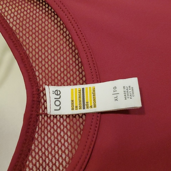 Lole Maroon Workout Tank Top - Picture 3 of 3